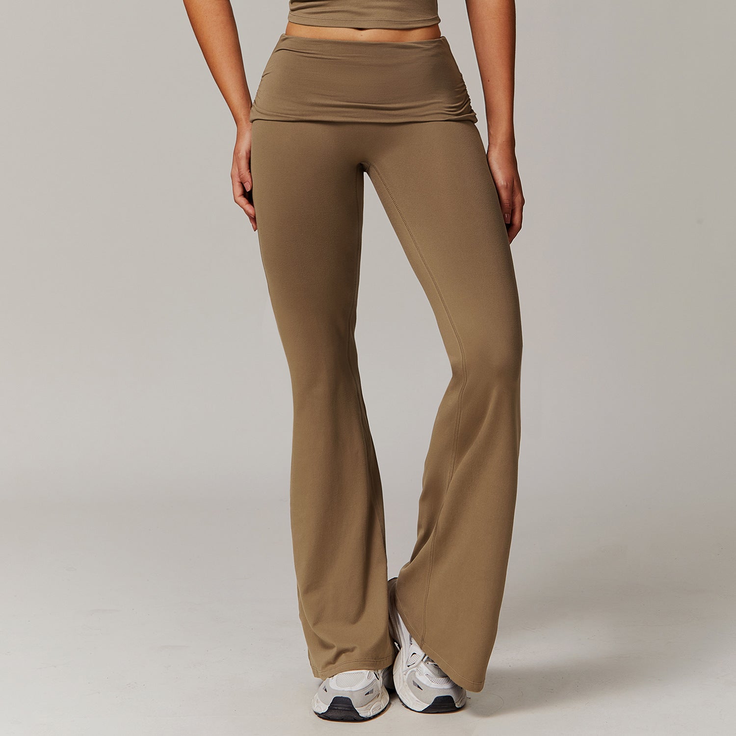 Bell-bottom layered Leggings