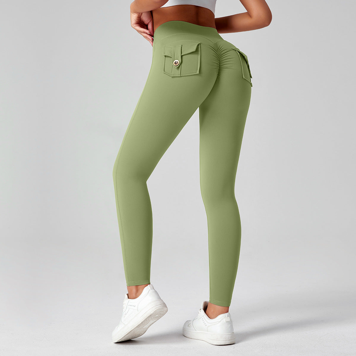 High-waisted Butt-lifting Stretchy Form-fit Leggings
